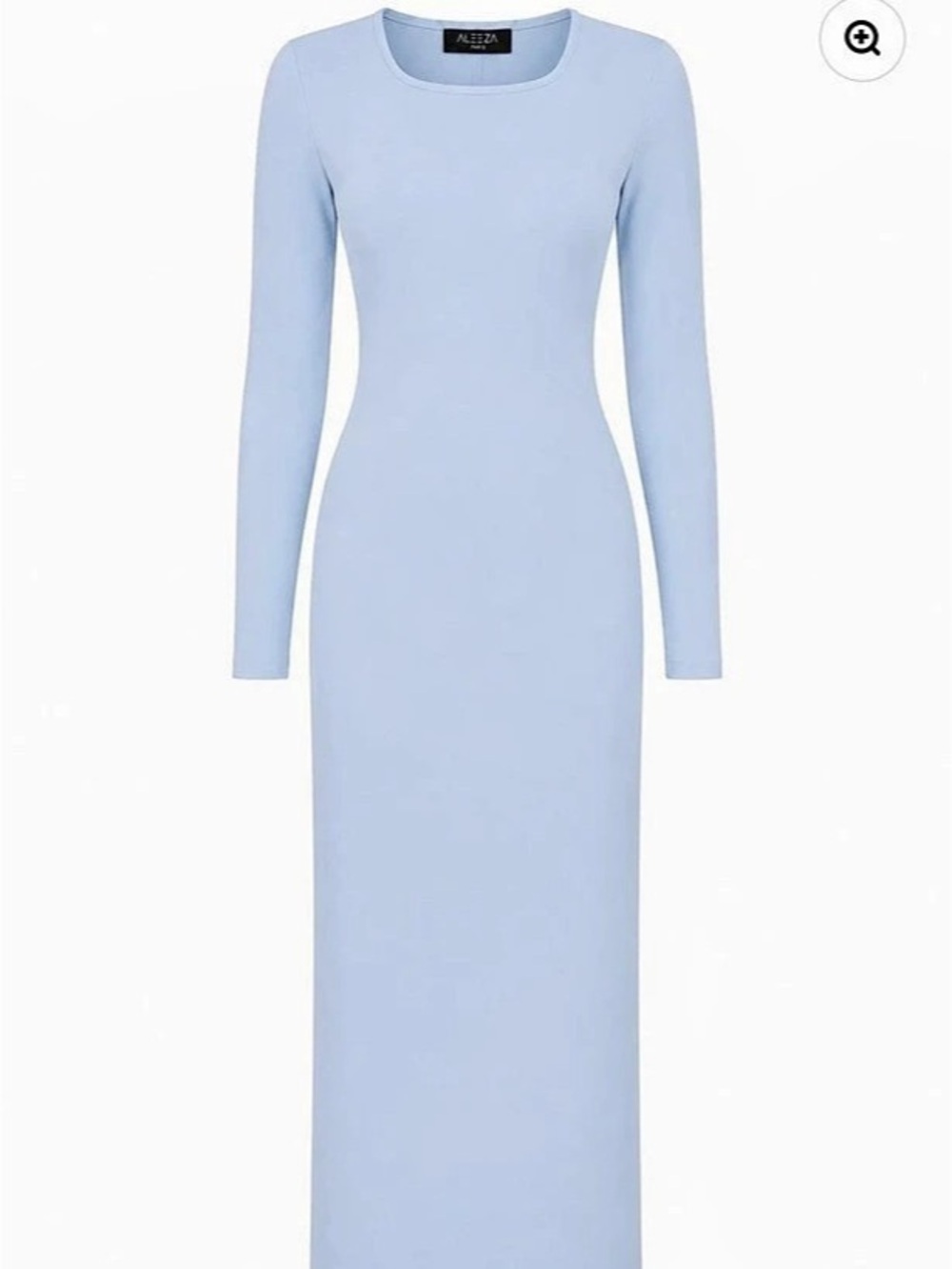 Aleeza Paris Classic “Column” Baby Blue Maxi Dress**NWT**